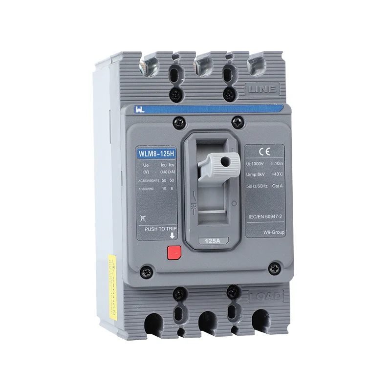 MCCB circuit breaker WLM8-125H-3300 3P 125 amp circuit breaker thermal and magnetic circuit breaker moulded case circuit breaker mccb Gallery image 6