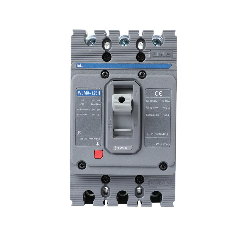 MCCB circuit breaker WLM8-125H-3300 3P 125 amp circuit breaker thermal and magnetic circuit breaker moulded case circuit breaker mccb Gallery image 7