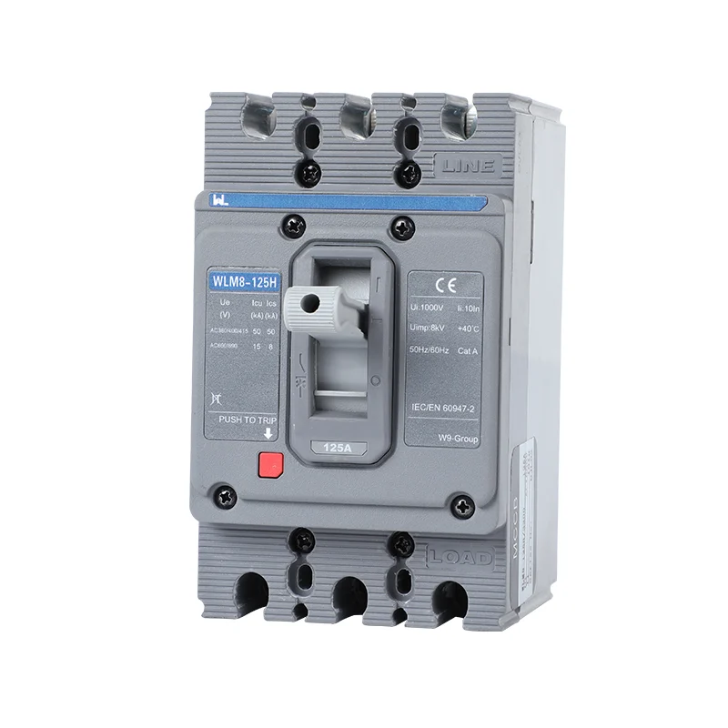 MCCB circuit breaker WLM8-125H-3300 3P 125 amp circuit breaker thermal and magnetic circuit breaker moulded case circuit breaker mccb Gallery image 8