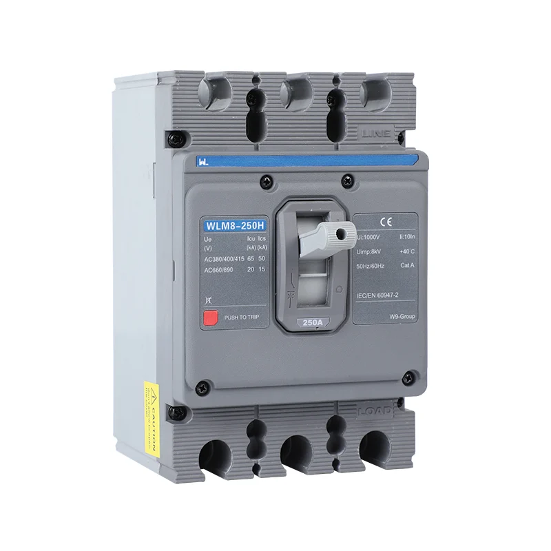 MCCB circuit breaker WLM8-250H-3300 3P 250 amp circuit breaker thermal and magnetic circuit breaker thermal magnetic release mccb Gallery image 3
