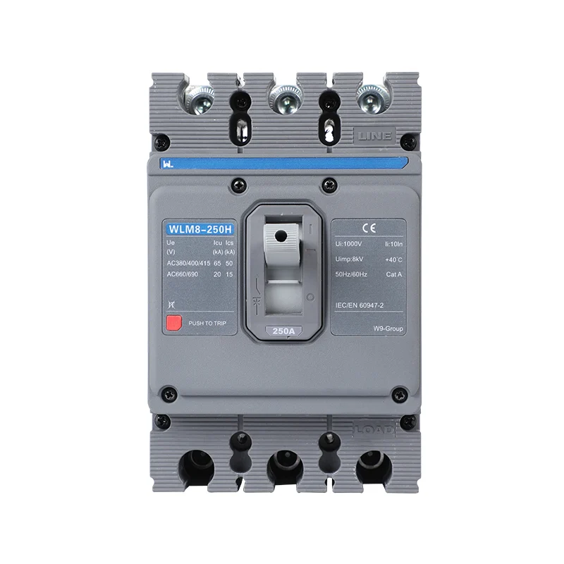 MCCB circuit breaker WLM8-250H-3300 3P 250 amp circuit breaker thermal and magnetic circuit breaker thermal magnetic release mccb Gallery image 4