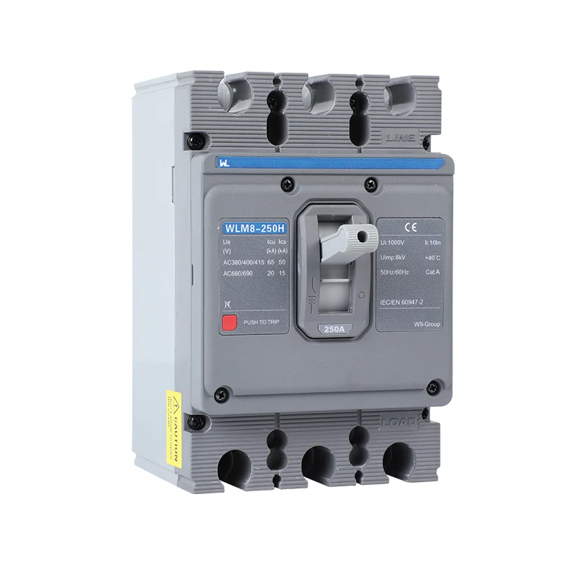 MCCB circuit breaker WLM8-250H-3300 3P 250 amp circuit breaker thermal and magnetic circuit breaker thermal magnetic release mccb Gallery image 5