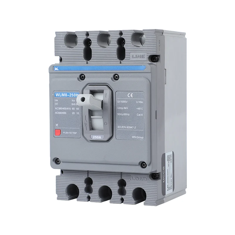 MCCB circuit breaker WLM8-250H-3300 3P 250 amp circuit breaker thermal and magnetic circuit breaker thermal magnetic release mccb Gallery image 6
