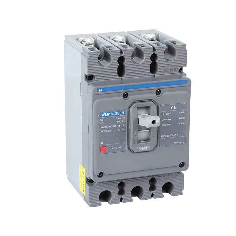 MCCB circuit breaker WLM8-250H-3300 3P 250 amp circuit breaker thermal and magnetic circuit breaker thermal magnetic release mccb Gallery image 7