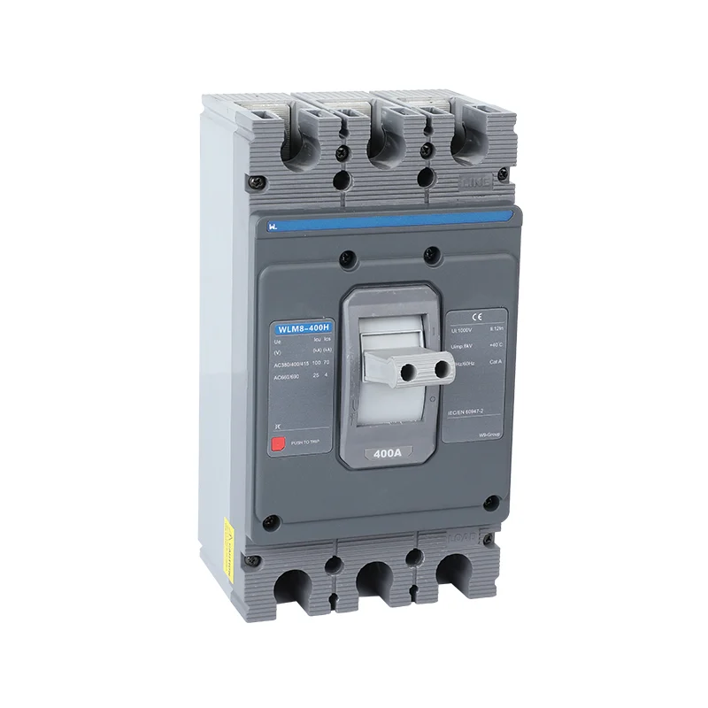 MCCB circuit breaker WLM8-400H-3300 WLM8-400-3300 3P 400A 400 amp circuit breaker thermal magnetic release mccb 3 poles circuit breaker Gallery image 4