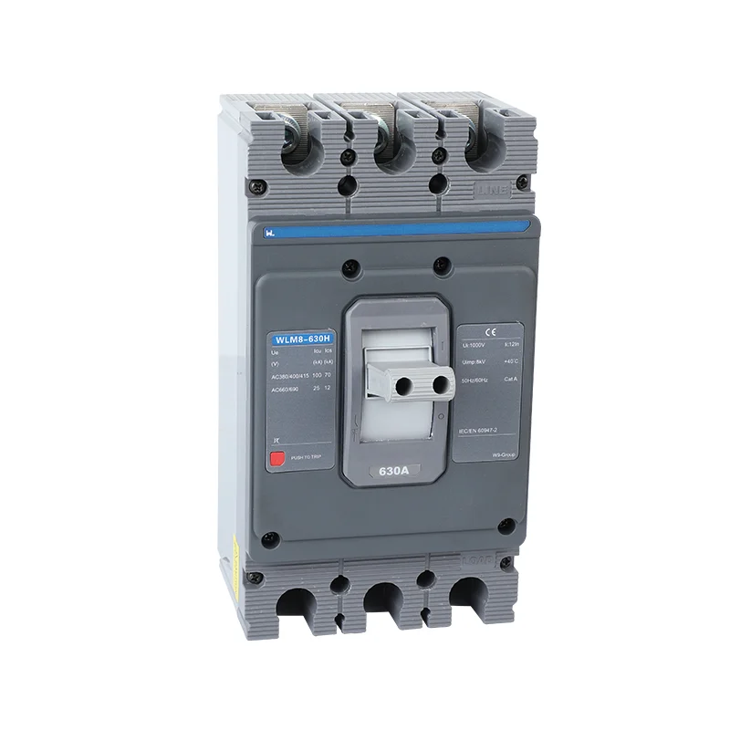 MCCB circuit breaker WLM8-630H-3300 WLM8-630-3300 3P 630A 630a mccb industrial circuit breaker thermal and magnetic circuit breaker Gallery image 4