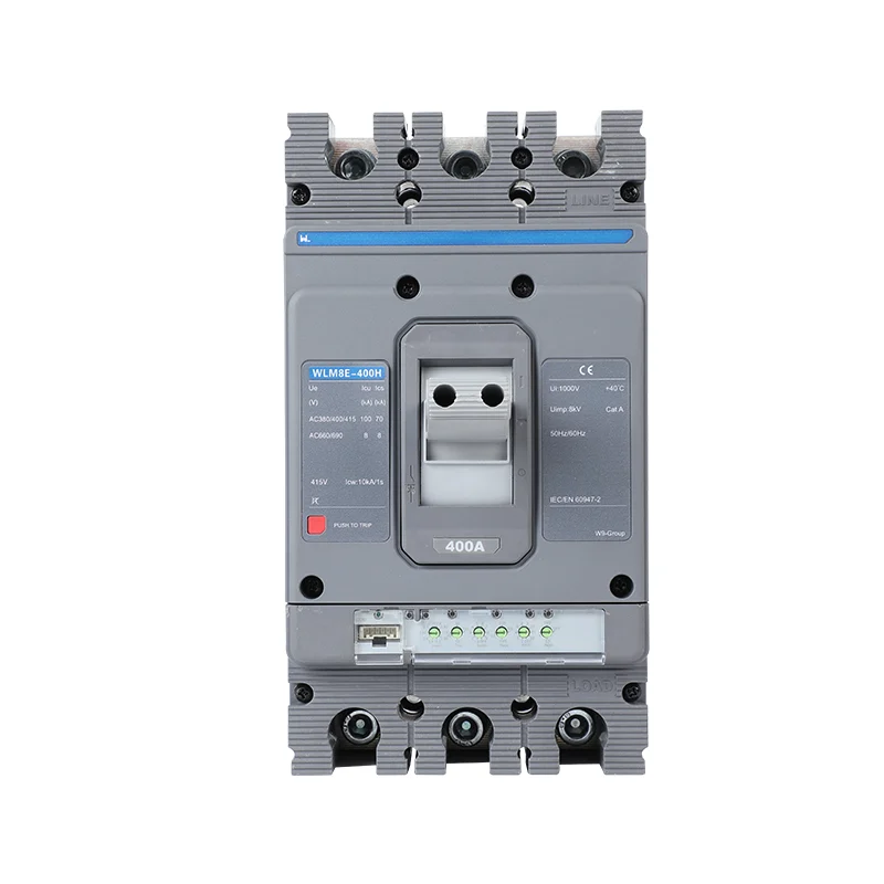 MCCB circuit breaker WLM8E-400H-3300 3 poles circuit breaker electronic circuit breaker mccb in electrical Gallery image 1