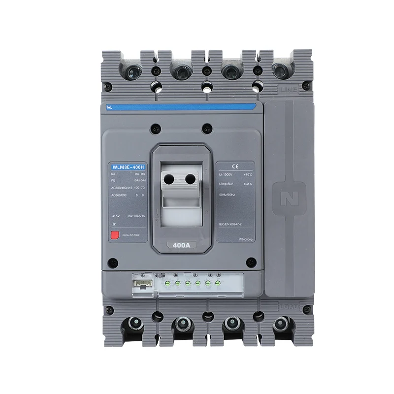 MCCB circuit breaker WLM8E-400H-4300 4 poles circuit breaker LSIG electric 400A MCCB Gallery image 1