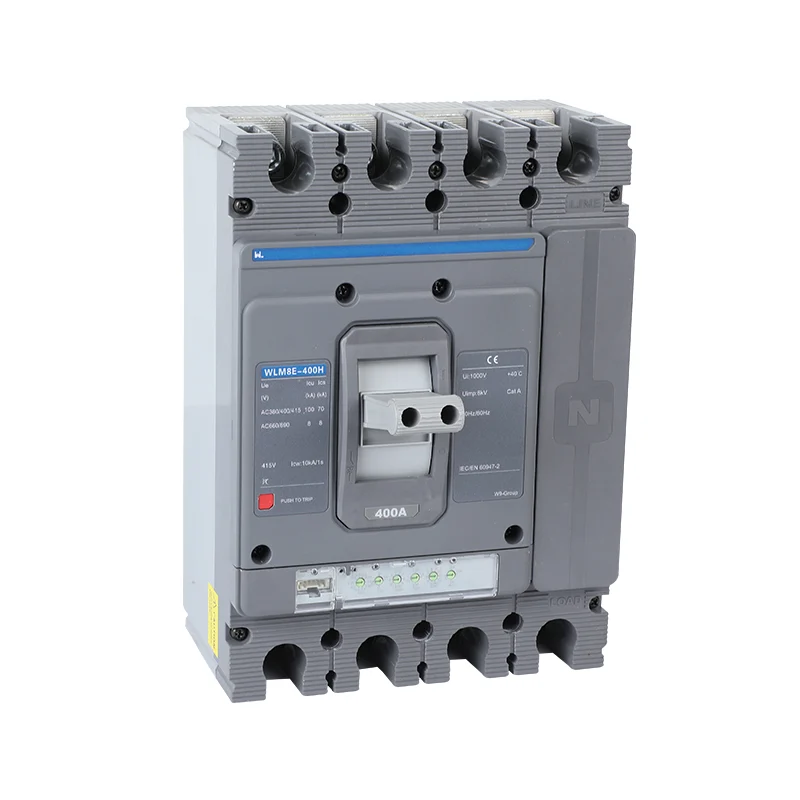 MCCB circuit breaker WLM8E-400H-4300 4 poles circuit breaker LSIG electric 400A MCCB Gallery image 2
