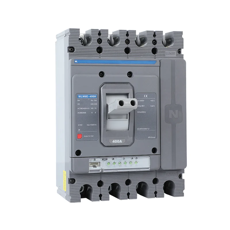 MCCB circuit breaker WLM8E-400H-4300 4 poles circuit breaker LSIG electric 400A MCCB Gallery image 4