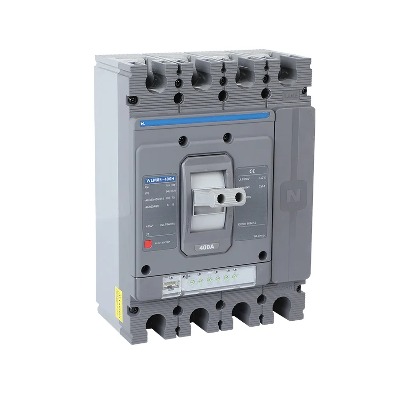 MCCB circuit breaker WLM8E-400H-4300 4 poles circuit breaker LSIG electric 400A MCCB Gallery image 8