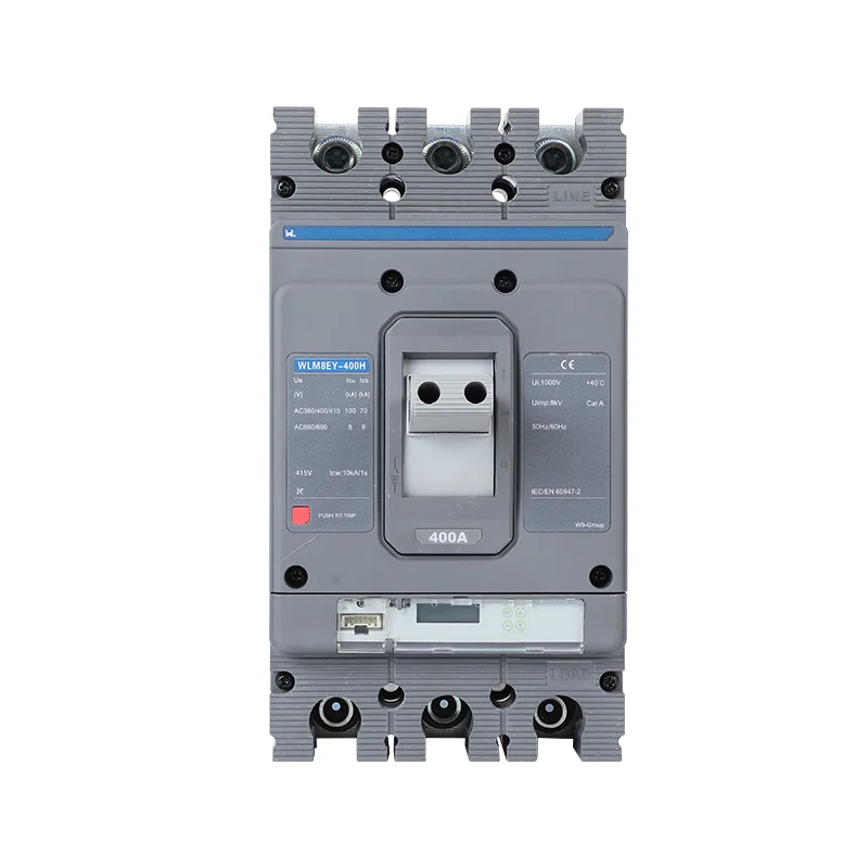MCCB circuit breaker WLM8EY-400H-3300 400 amp 3 poles electric Lcd mccb Gallery image 1