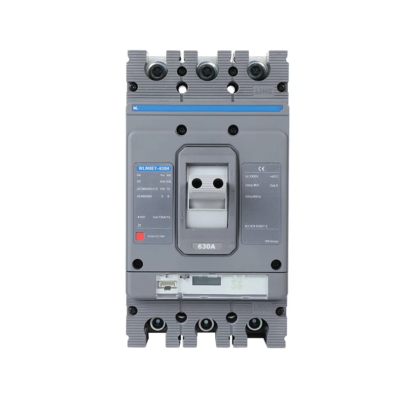 MCCB circuit breaker WLM8EY-630H-3300 630a mccb LCD 3p mccb molded case Gallery image 1