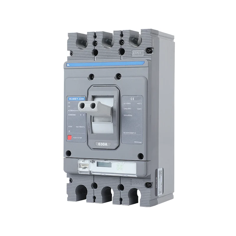 MCCB circuit breaker WLM8EY-630H-3300 630a mccb LCD 3p mccb molded case Gallery image 2