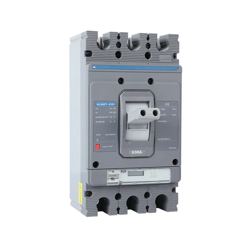 MCCB circuit breaker WLM8EY-630H-3300 630a mccb LCD 3p mccb molded case Gallery image 3