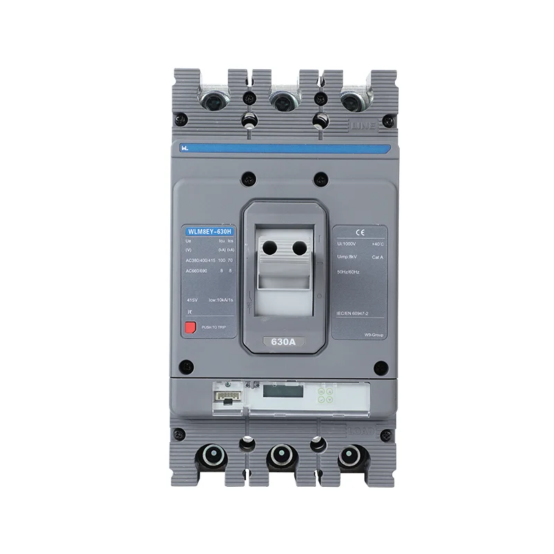 MCCB circuit breaker WLM8EY-630H-3300 630a mccb LCD 3p mccb molded case Gallery image 4