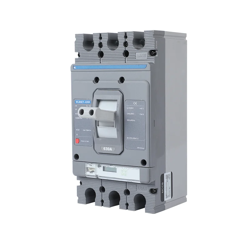MCCB circuit breaker WLM8EY-630H-3300 630a mccb LCD 3p mccb molded case Gallery image 5