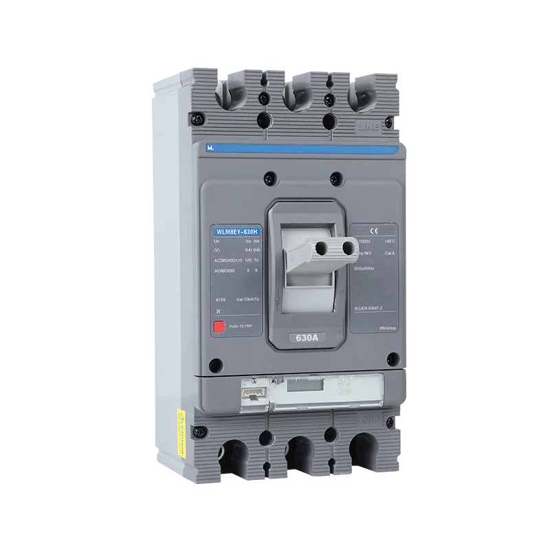 MCCB circuit breaker WLM8EY-630H-3300 630a mccb LCD 3p mccb molded case Gallery image 7