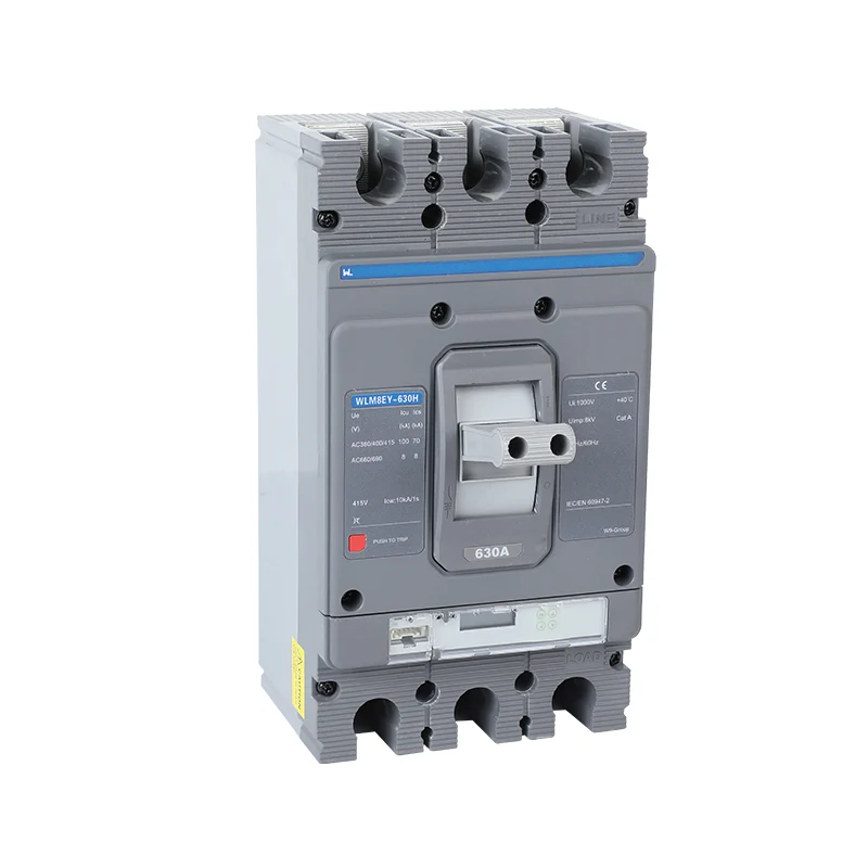 MCCB circuit breaker WLM8EY-630H-3300 630a mccb LCD 3p mccb molded case Gallery image 8